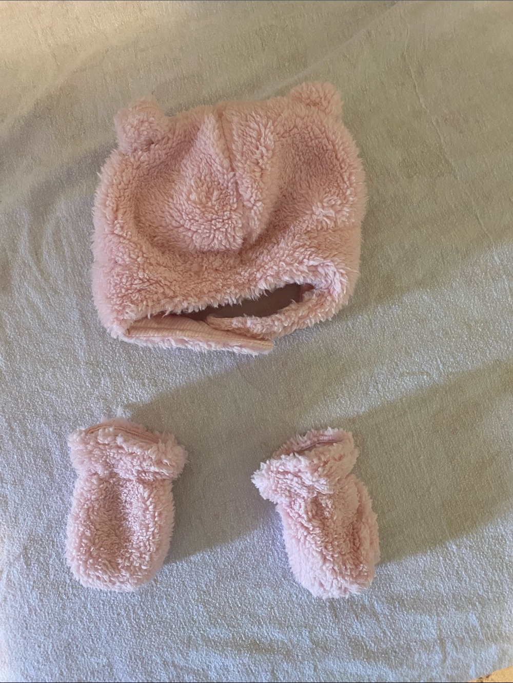Hat & mitten set 0-9 months